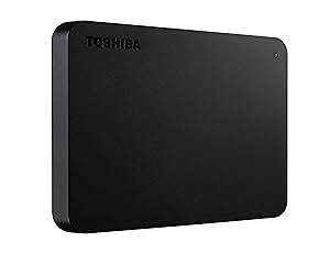 Toshiba A3 HDTB420XK3AA Canvio Basics 500GB 1TB Portable External Hard Drive USB 3.0, Black