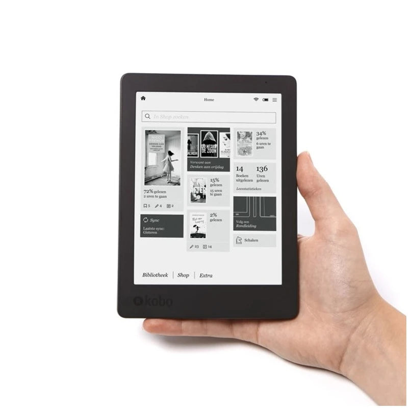 Kobo Aura Edition 2 Ebook reader Carta e-ink 6 inch resolution 1024x758 has Light 212 ppi e Book Reader WiFi 4g/16g/32g Memory