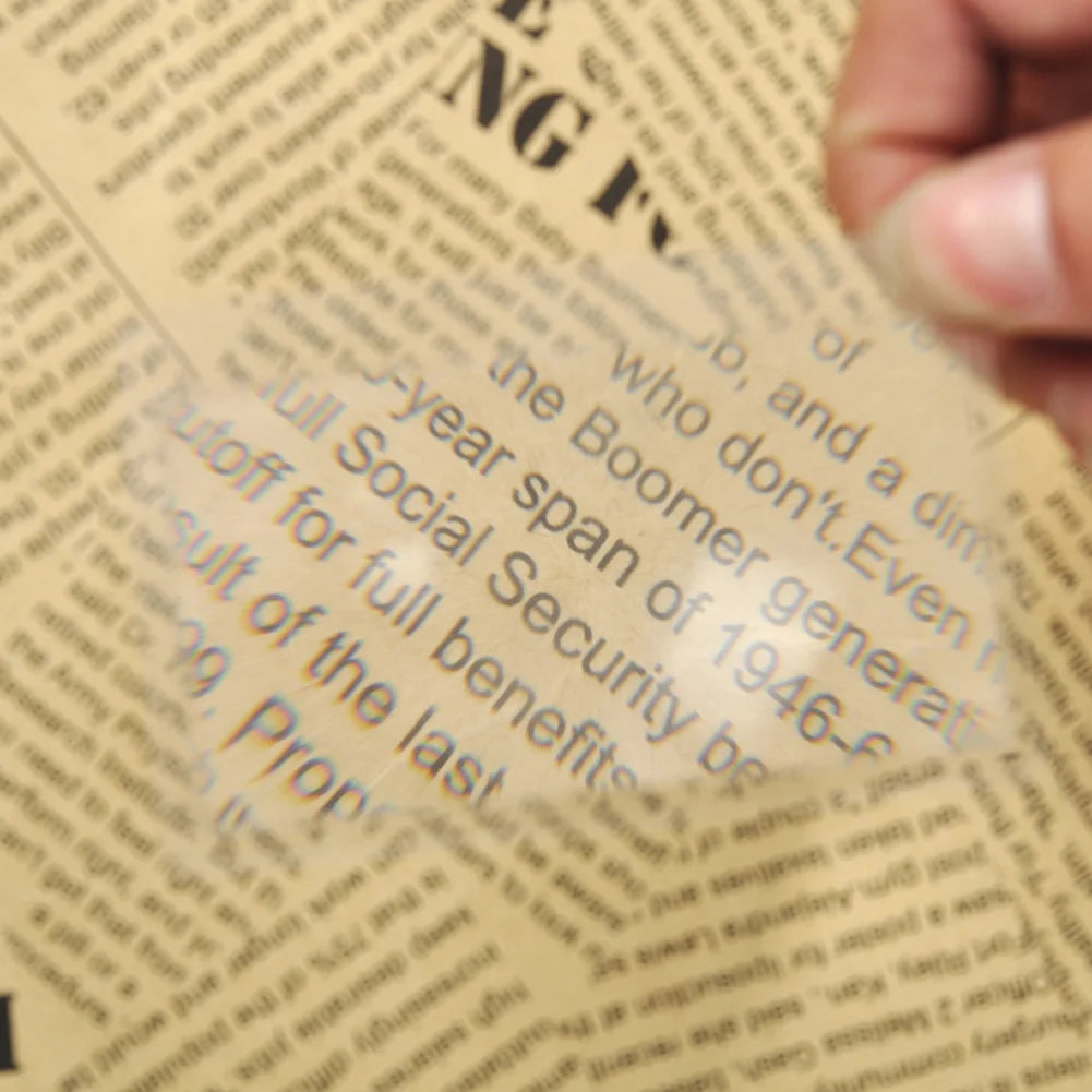 10-100pcs 3 X Magnifier Magnification Magnifying Fresnel LENS Pocket Credit Card Size Transparent magnifying glass 8.*5.5*0.04cm