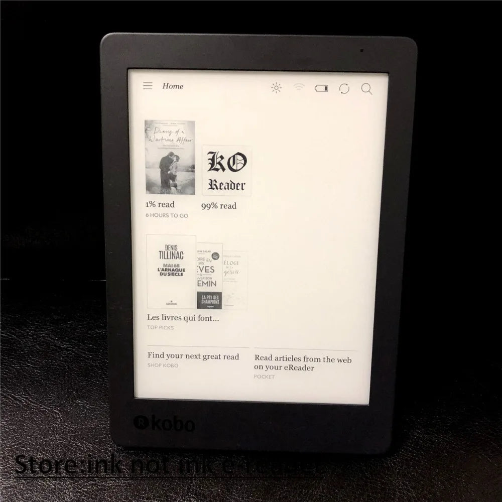 Kobo Aura Edition 2 Ebook reader Carta e-ink 6 inch resolution 1024x758 has Light 212 ppi e Book Reader WiFi 4g/16g/32g Memory