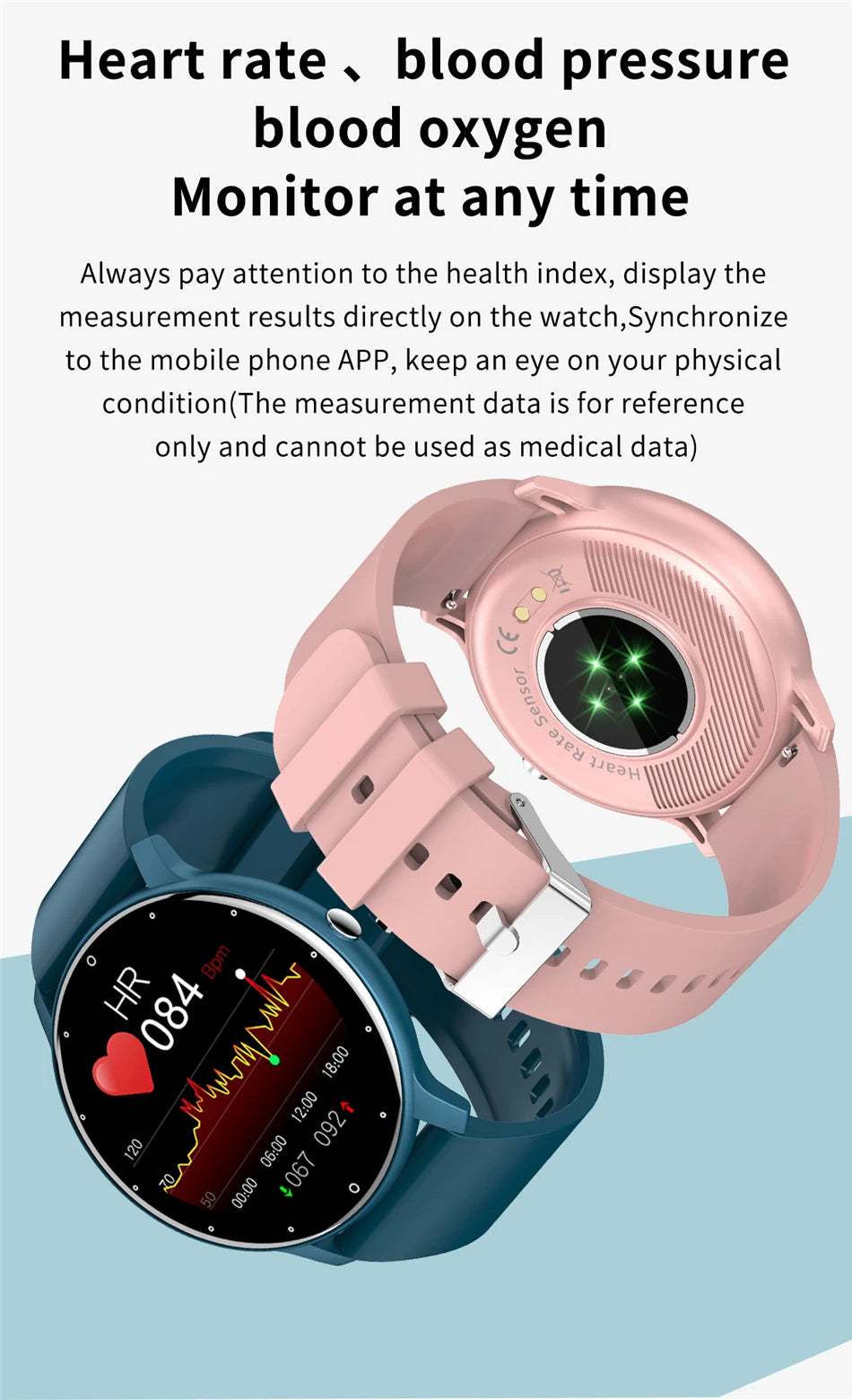 LIGE 2025 Smart watch Ladies Full touch Screen Sports Fitness watch IP67 waterproof Bluetooth For Android iOS Smart watch Female