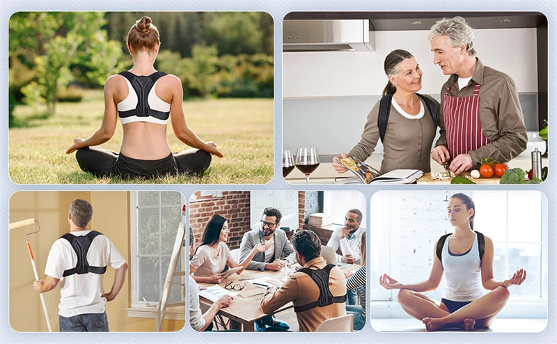 Back Posture Corrector Corset Clavicle Spine Posture Correction Adjustable Support Belt Pain Relief Traine Spine Posture Support