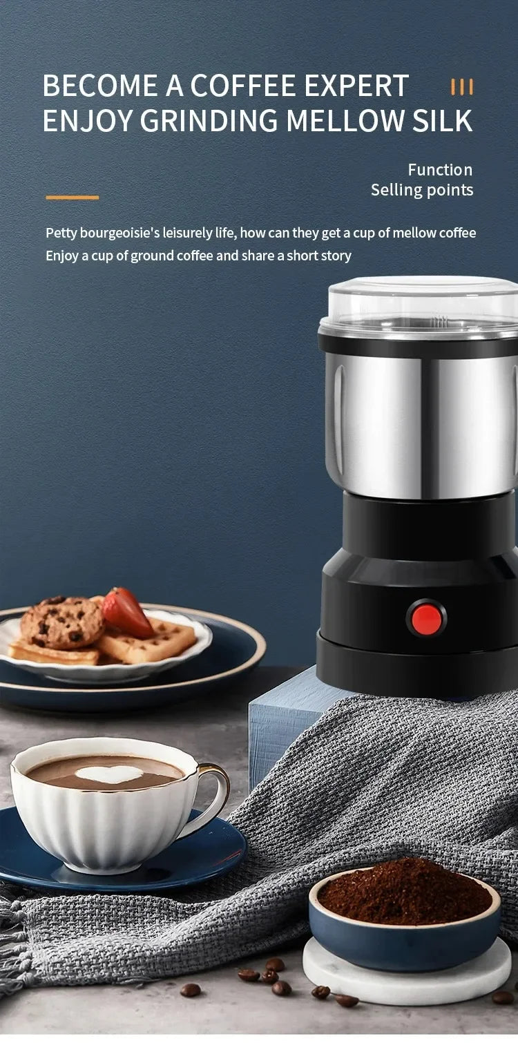 Houselin Electric Coffee Bean Grinder,300W Powerful Spice Grinder, Household Grinder for Herbs, Nuts, Grains