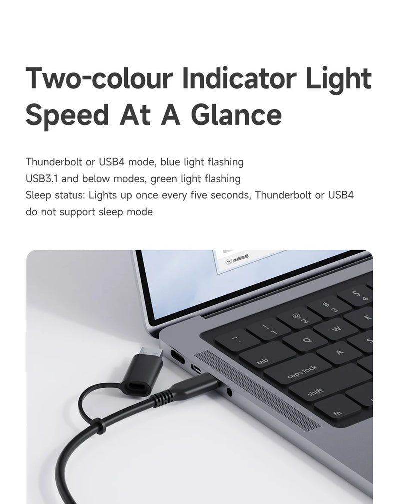 Hagibis USB 4.0 40Gbps M.2 NVMe SSD Enclosure Compatible with Thunderbolt 4/3 USB 3.2/3.1/3.0 ASM2464 External Hard Drive Case