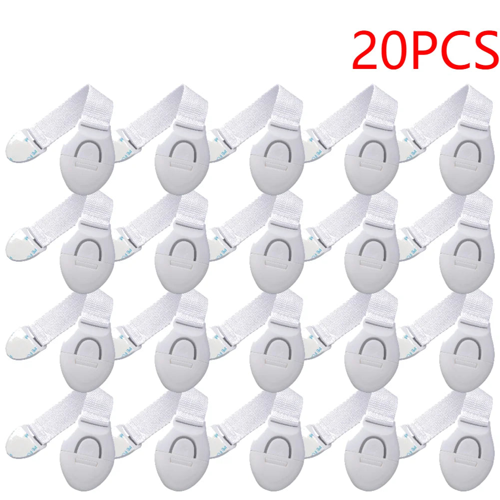 1-20PCS Plastic Child Safety Cabinet Lock Baby Security Protection Drawer Door Cabinet Lock Protection Kids Safety Door Lock