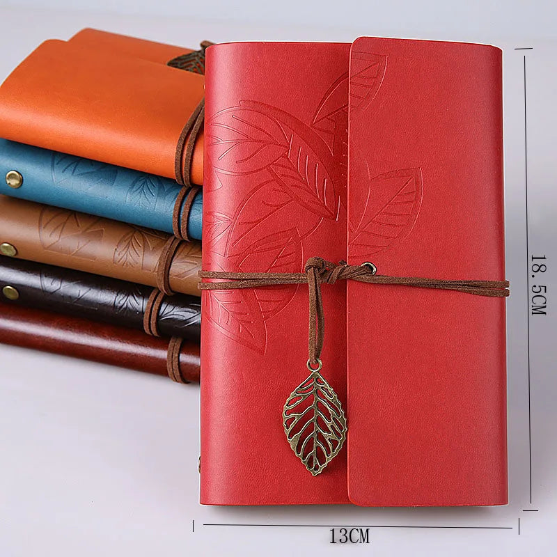 1pcs Retro Notebook Leather Travellers Notebook Daily Loose Leaf Binder Notebook Kraft Paper