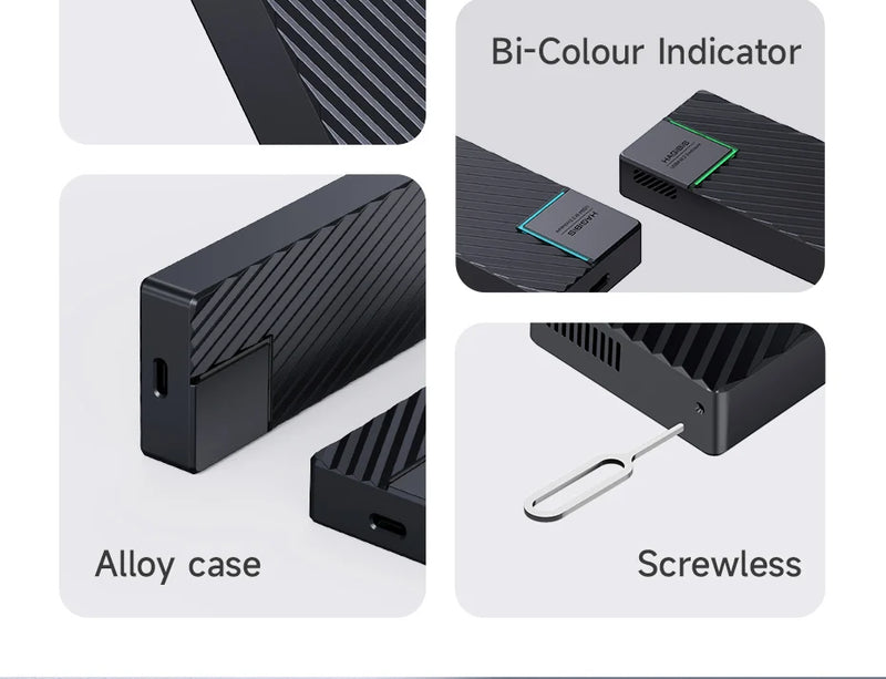 Hagibis USB 4.0 40Gbps M.2 NVMe SSD Enclosure Compatible with Thunderbolt 4/3 USB 3.2/3.1/3.0 ASM2464 External Hard Drive Case