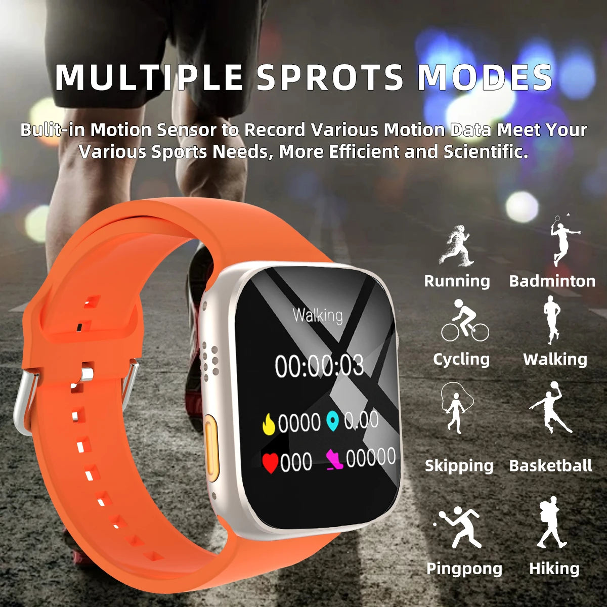 Women Men Sports Smart Watch with Message Answer Call Sleep Monitoring Sports Pedometer Information Alerts For iPhone Android