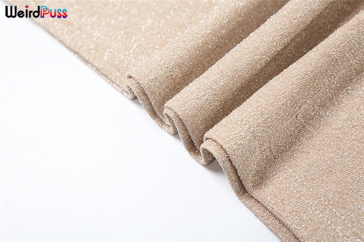 Weird Puss Bright Silk Halter Dress Women Sexy Summer Trend Stretch Sleeveless Elegant Simple Skinny Elastic Solid Maxi Bodycon