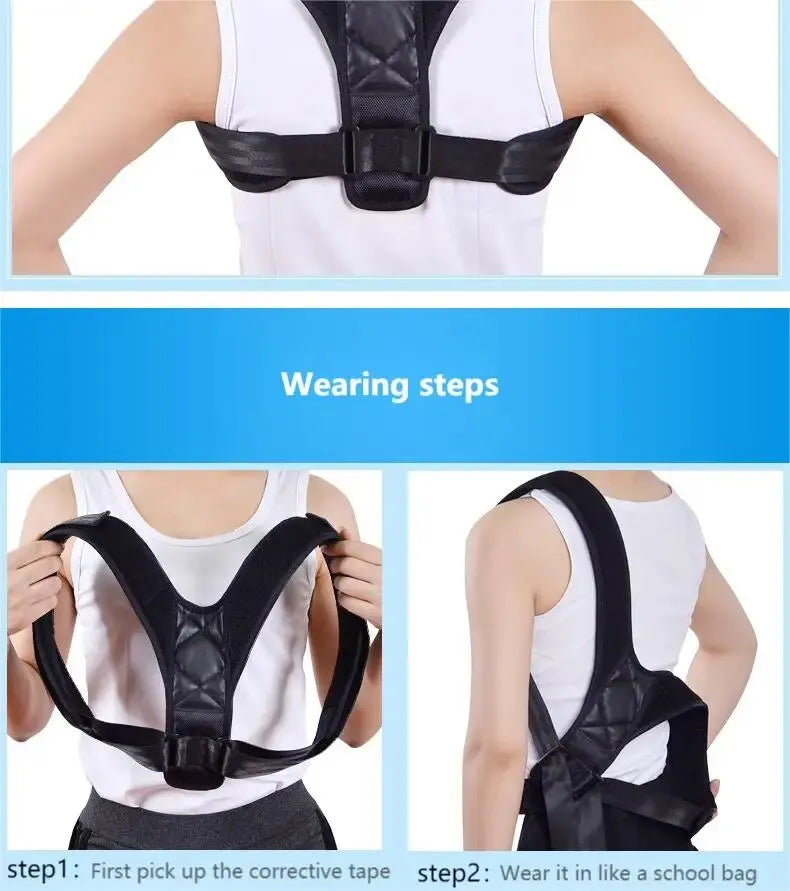 Back Posture Correction Belt Hunchback Prevention Correction of Sitting Posture Unisex Breathable Body Shaping