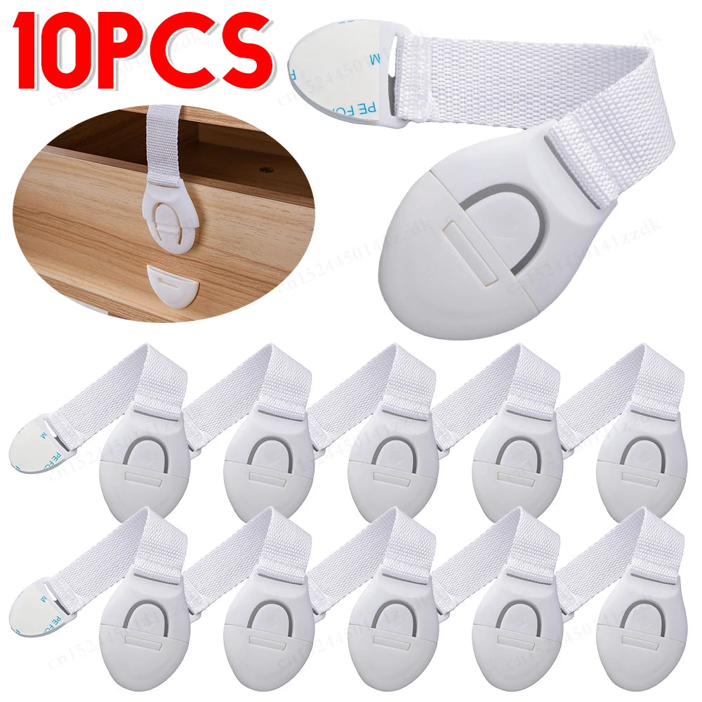 1-20PCS Plastic Child Safety Cabinet Lock Baby Security Protection Drawer Door Cabinet Lock Protection Kids Safety Door Lock