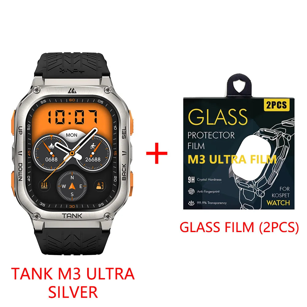 2025 Original KOSPET TANK M3 Ultra GPS Smartwatches For Men Women Smartwatch 480mAh Digital Fitness AMOLED AOD Bluetooth Watches