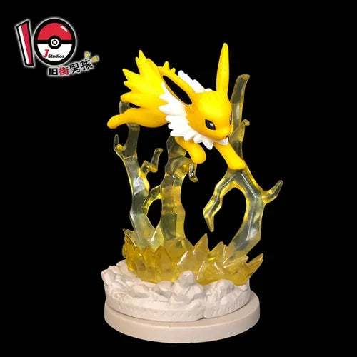 TOMY Pokemon Figure Flareon Lucario Vaporeon Dolls Scene Ornament Anime Pocket Monsters Cute Action Figure Toys Collection Gift