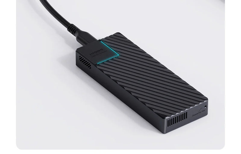 Hagibis USB 4.0 40Gbps M.2 NVMe SSD Enclosure Compatible with Thunderbolt 4/3 USB 3.2/3.1/3.0 ASM2464 External Hard Drive Case