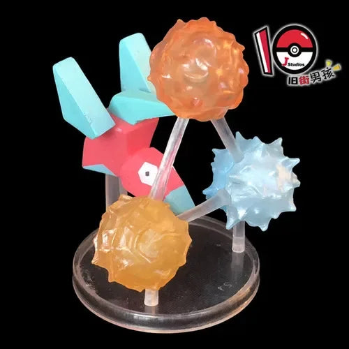 TOMY Pokemon Figure Flareon Lucario Vaporeon Dolls Scene Ornament Anime Pocket Monsters Cute Action Figure Toys Collection Gift