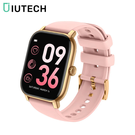 IUTECH P75 Smart Watch 2024 Men Women and Ladies Bluetooth Call Watches Fitness Health Pedometer Smartwatch for Android IOS