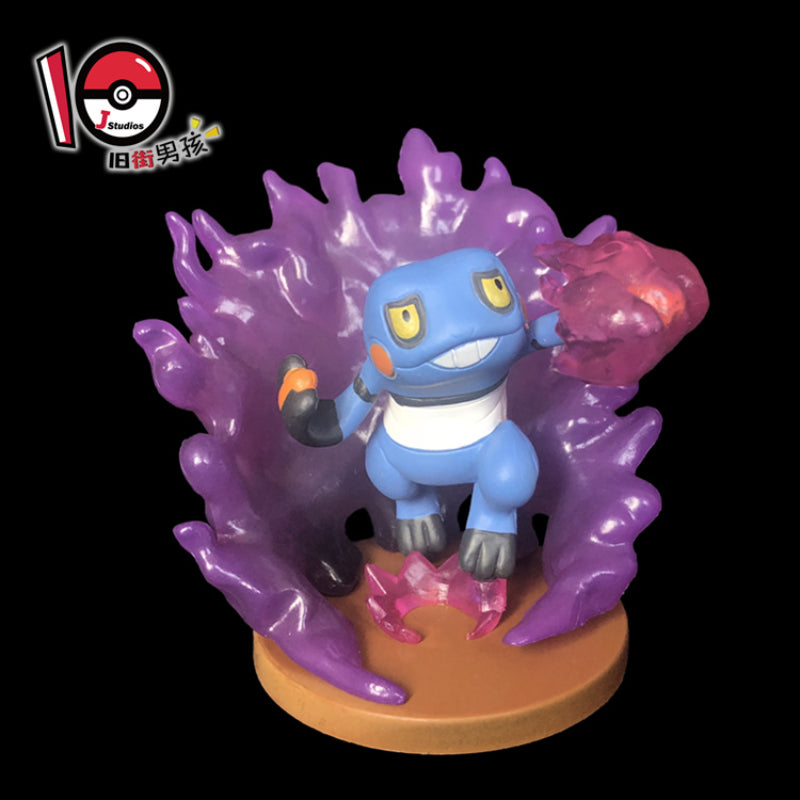 TOMY Pokemon Figure Flareon Lucario Vaporeon Dolls Scene Ornament Anime Pocket Monsters Cute Action Figure Toys Collection Gift