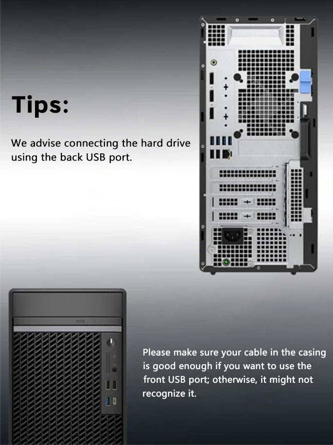 3.0/3.1 HDD Enclosure  2.5inch SATA SSD Hard Drive Case with 5Gbps Transfer Speed and Transparent Design Mobile External Housing