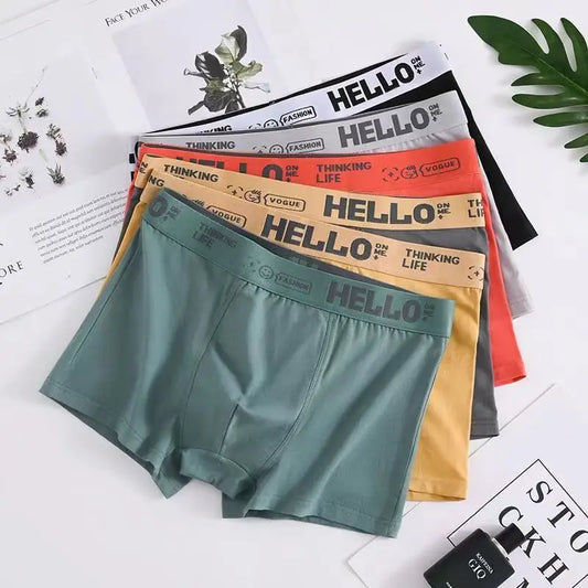 1Pcs Men's Boxer Shorts Cotton Underwear Sexy Panties Boxers Man Underpant Comfortable and Fit U Convex Lingerie Plus Size L-6XL