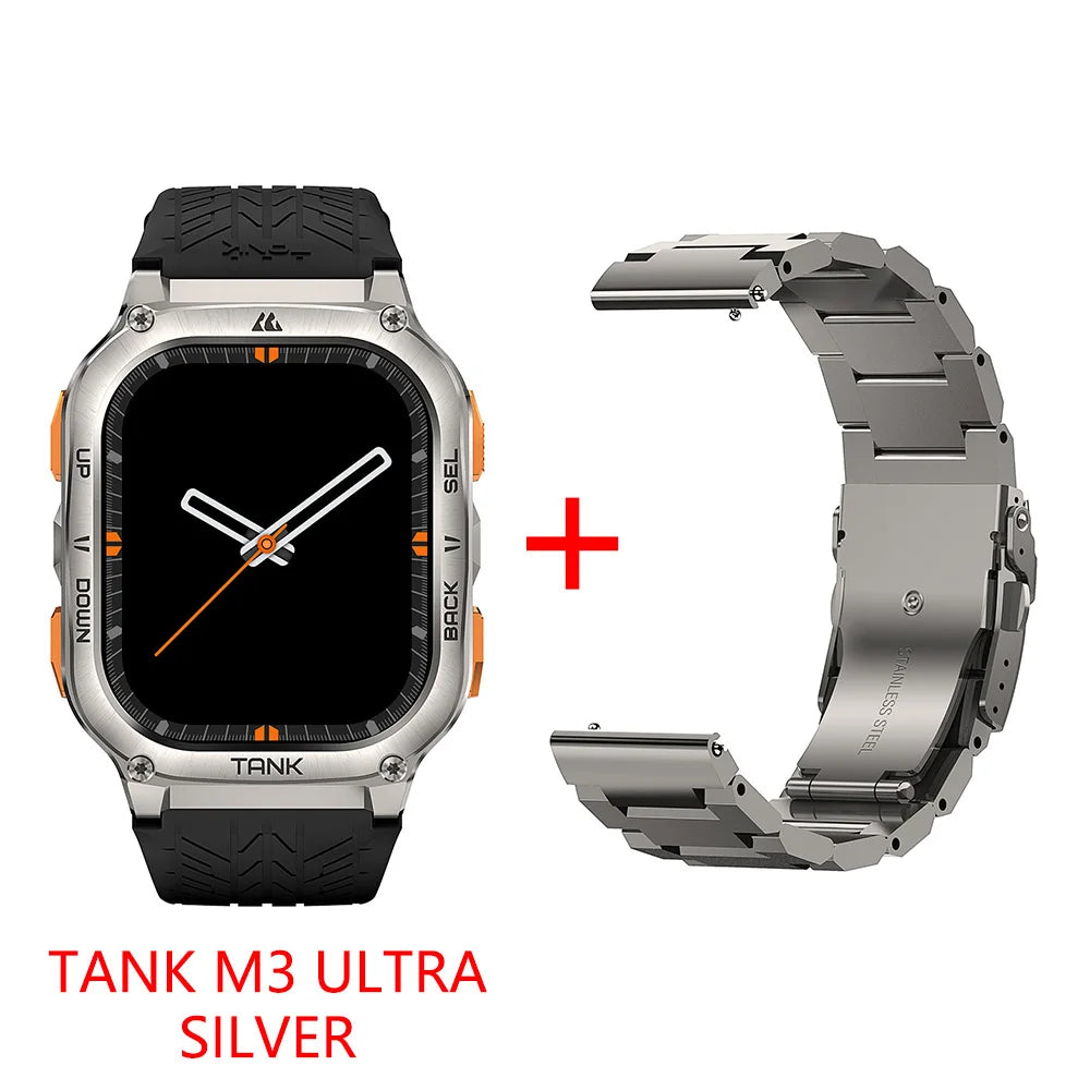 2025 Original KOSPET TANK M3 Ultra GPS Smartwatches For Men Women Smartwatch 480mAh Digital Fitness AMOLED AOD Bluetooth Watches