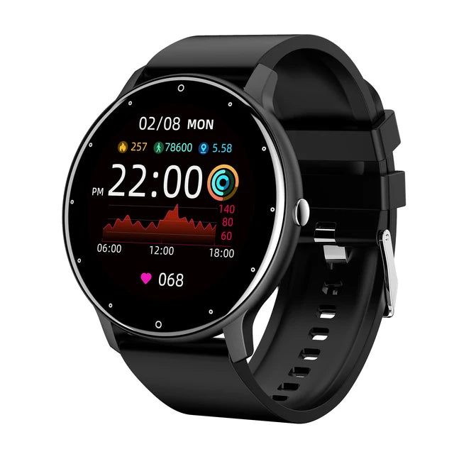 ZL02D Men Smart Watch Full Touch Screen Sport Fitness Tracker IP68 Waterproof Bluetooth Smartwatch for Men Women Smartphone 2023