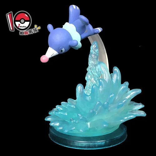 TOMY Pokemon Figure Flareon Lucario Vaporeon Dolls Scene Ornament Anime Pocket Monsters Cute Action Figure Toys Collection Gift