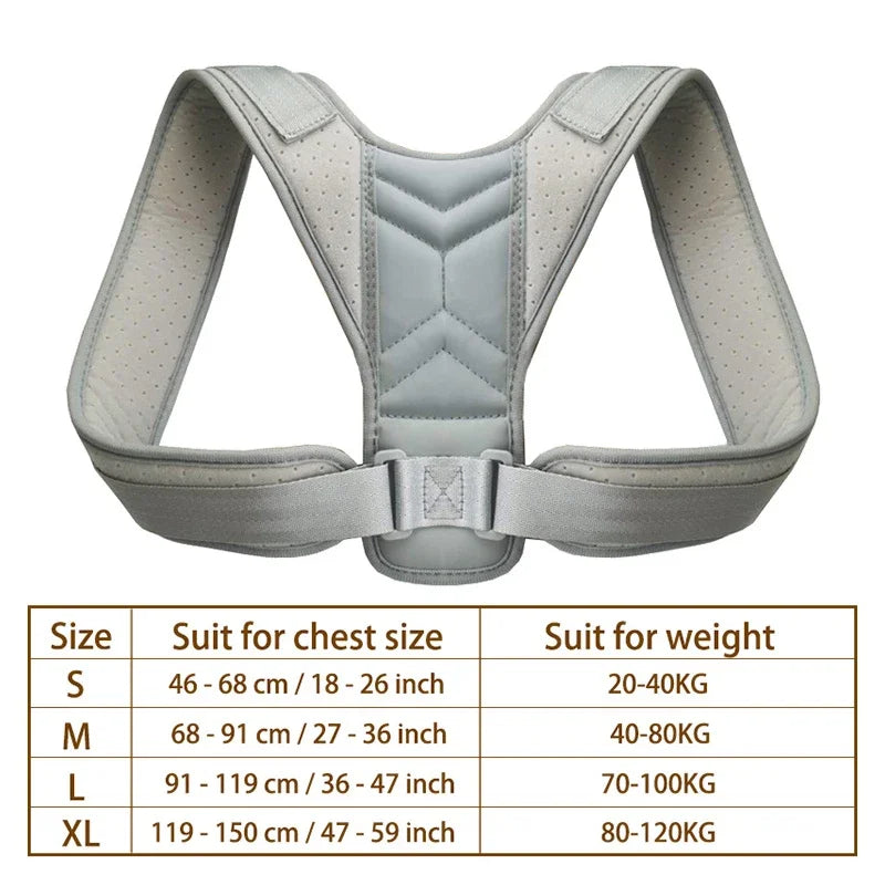 Back Posture Corrector Belt Brace Hunchback Corrector Adult Men and Women Sitting Posture Correction Belt Shoulder Straight Back