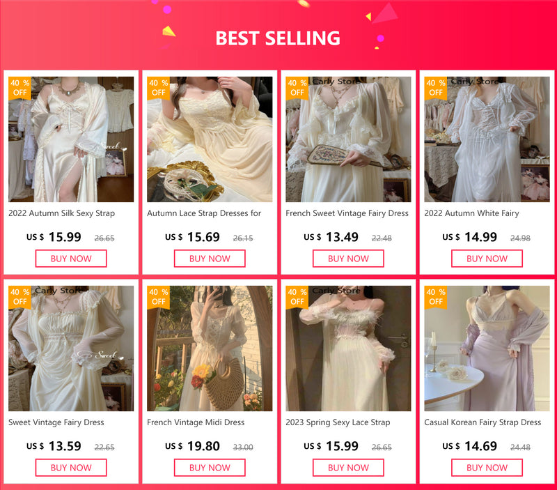 2022 Autumn White Fairy Vintage Sweet Dress Women Mesh Lace Sexy Casual Korean Dress Female Patchwork Designer Princess Dresses