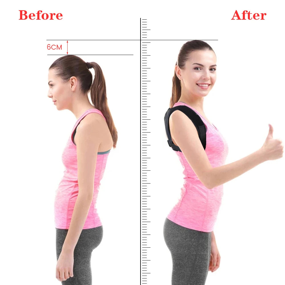 Back Posture Corrector Corset Clavicle Spine Posture Correction Adjustable Support Belt Pain Relief Traine Spine Posture Support