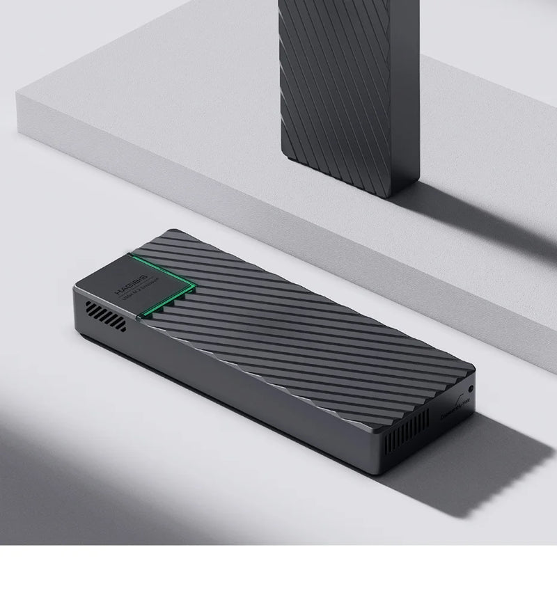 Hagibis USB 4.0 40Gbps M.2 NVMe SSD Enclosure Compatible with Thunderbolt 4/3 USB 3.2/3.1/3.0 ASM2464 External Hard Drive Case