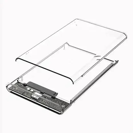 2.5 Inch SATA SSD External Hard Drive Case USB 3.0/Type C HDD Enclosure with 5Gbps Transfer Speed Clear Harddisk Boxs Hdd Case
