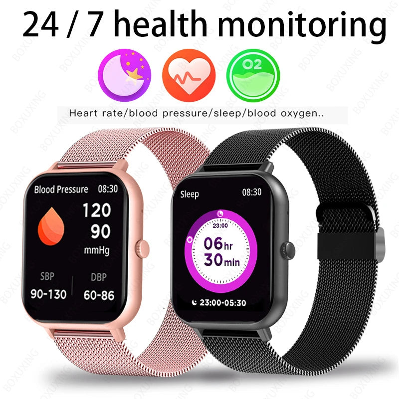 2025 New For Xiaomi Smart Watch Women Bluetooth Call Sport Fitness Tracker Watch Health Monitor Fashion Ladies Men Smartwatch