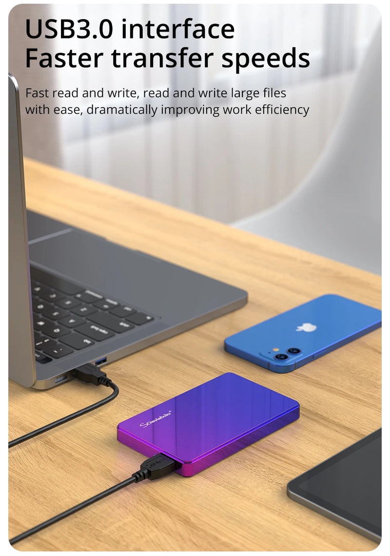 SomnAmbulist HDD 2.5Inch Portable External Hard Drive 250GB 320GB 500GB 1TB USB3.0 Storage Compatible for PC Laptops TV PS4 Xbox