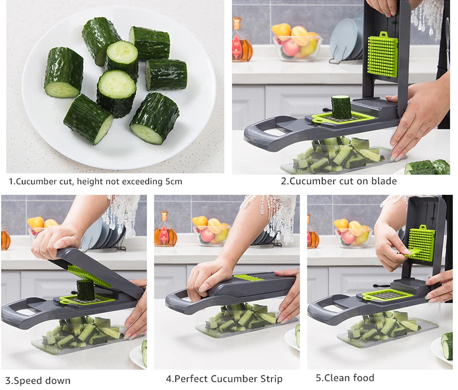 Vegetable Chopper Multifunctional Grater Cutter Kitchen Accessories Manual Fruit Slicer Potatos Shredders Cheese Onions Slicers