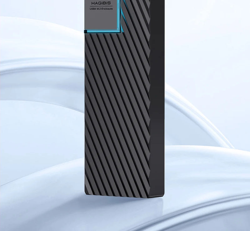Hagibis USB 4.0 40Gbps M.2 NVMe SSD Enclosure Compatible with Thunderbolt 4/3 USB 3.2/3.1/3.0 ASM2464 External Hard Drive Case
