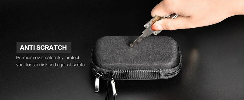Case Compatible with SanDisk 1TB 2TB 500GB/for SanDisk PRO Extreme Portable SSD, External Solid State Hard Drive Storage Holder