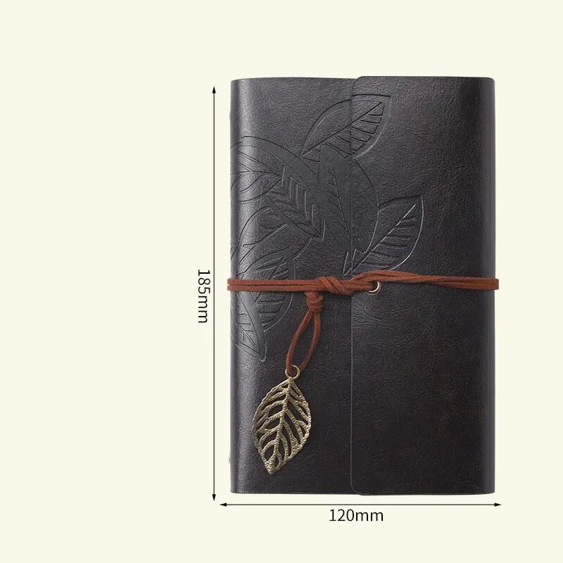 1pcs Retro Notebook Leather Travellers Notebook Daily Loose Leaf Binder Notebook Kraft Paper