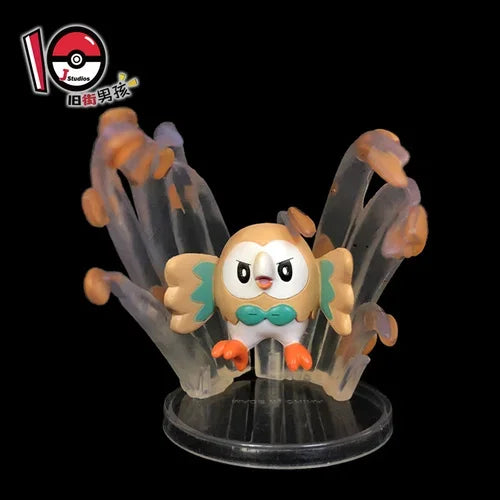 TOMY Pokemon Figure Flareon Lucario Vaporeon Dolls Scene Ornament Anime Pocket Monsters Cute Action Figure Toys Collection Gift